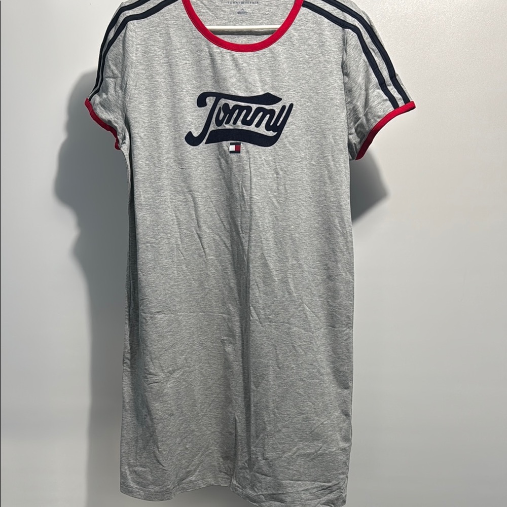 Tommy Gray T-Shirt Dress
